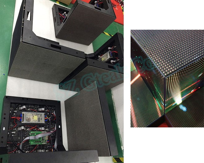 Full color cube magic led pixel 3d dj booth