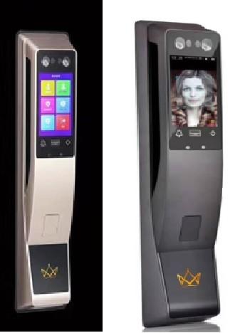 Quality 400 X 80 X 70mm Facial Detection Smart Lock Hidden Fingerprint Unlocking for sale