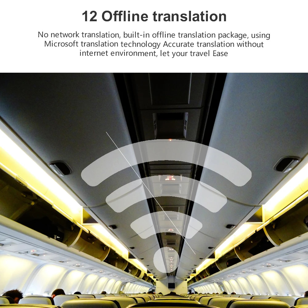 WIFI Instant Audio Translator Interpreter Machine 107 Language 12 Offline