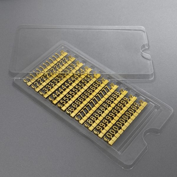 3D Metal EUR Pricing Systems for jewellery Retail Price Display Tags