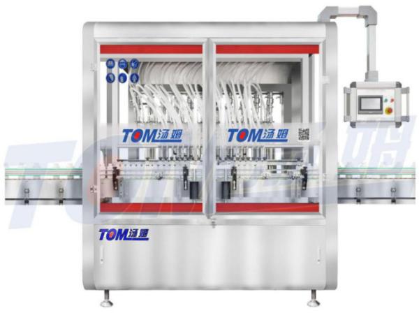 Quality 10 Nozzle Edible Oil Filling Machine PLC Controlled Piston Filling Machine for sale