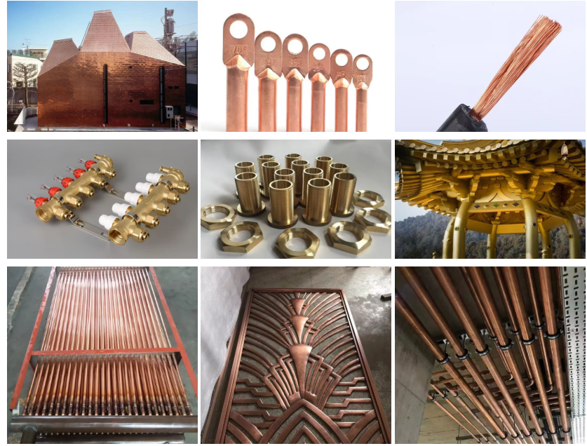 ASTM 80mm C12000 Copper Round Bar Hard Half-Hard 99.9% Pure Copper Brass Bar For High Airtightness Or Welding