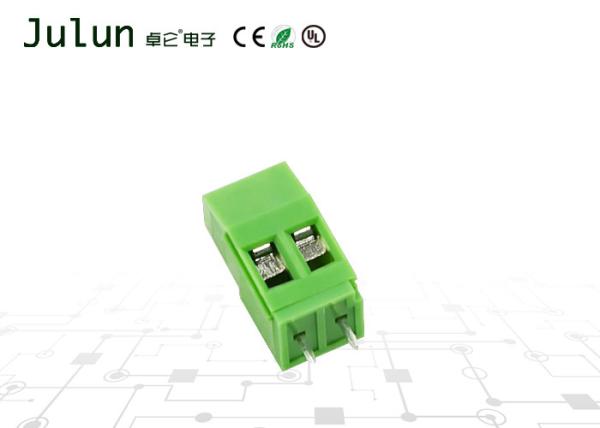Quality LED Drive Power Supply Screw Terminal Block , Pcb Terminal Block In Green Color for sale