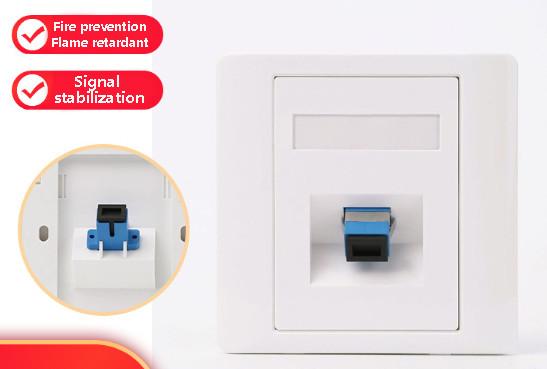 Quality Single Pole Flush Mounted LC/SC Socket Compatible With All Standard Plugs for sale