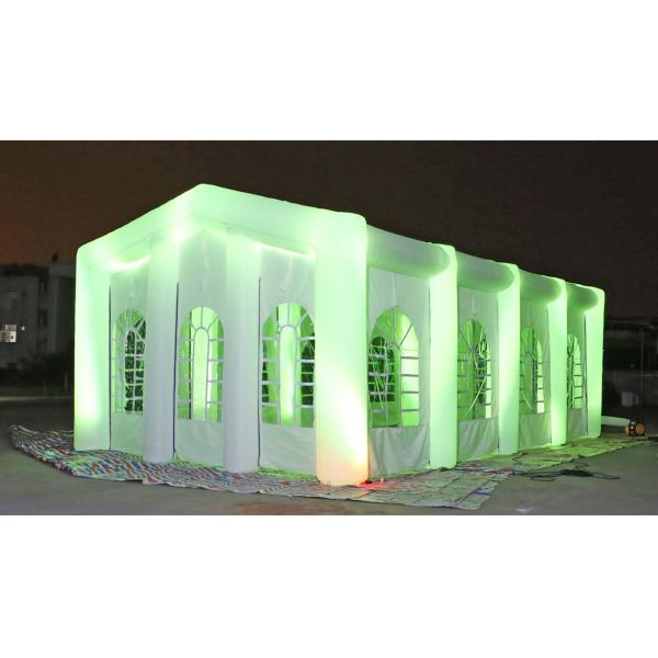 SGS Certificated Inflatable Event Tent With Movable Doors 12*8m Wear Resistant