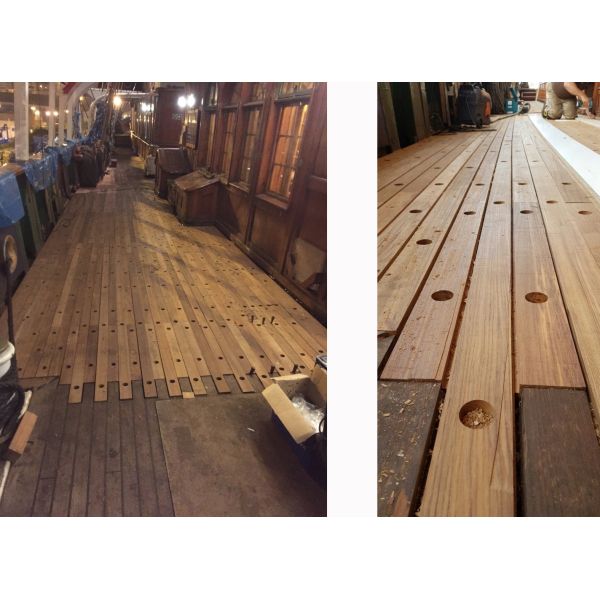 Fitting Deck Boards on a Clipper Ship