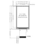 FCC 3 Inch TN Lcd Display / 240*960 Spi Tft Lcd Display