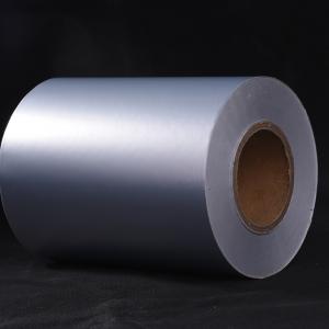 Wholesale 50um Matte Silver PET Acrylic Glue White Glassine Liner WG3833 from china suppliers