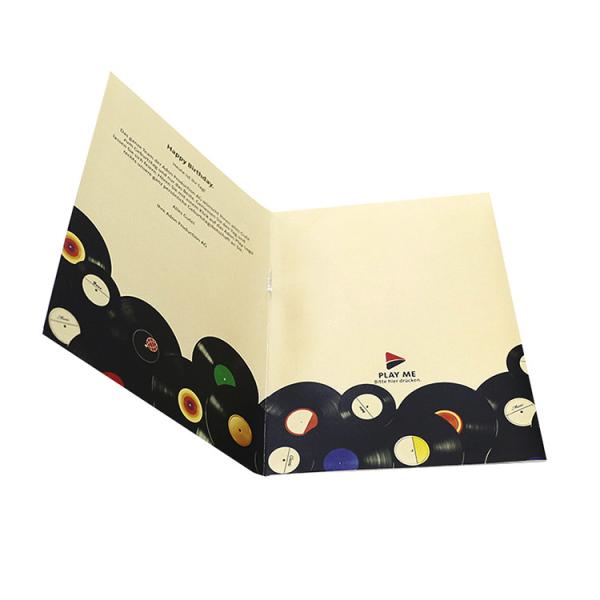 Quality Recordable Musical Greeting Cards Built In Voice Recorder Foldable for sale