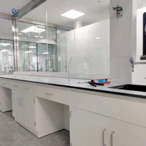 Wholesale Floor Standing Island Lab Bench , Smooth Laboratory Wall Bench Furniture from china suppliers