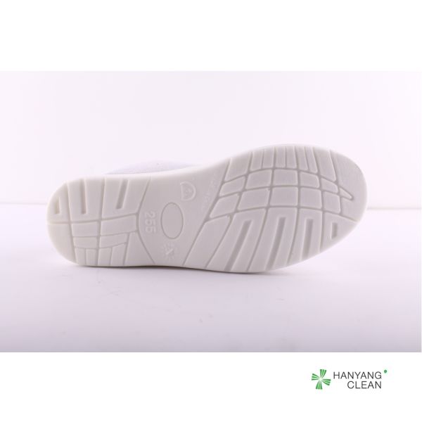 Quality PU Sole White Canvas Cleanroom Antistatic ESD Safety Work Shoes