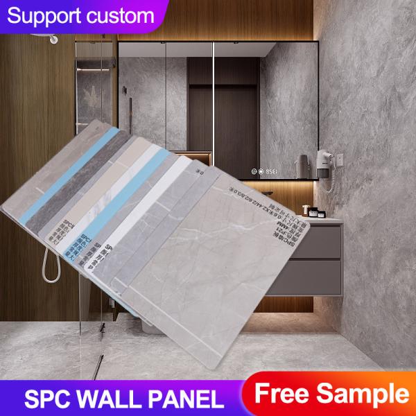 Quality SPC Wall Panel Bathroom Decoration Materials Waterproof And Flame Retardant Board for sale