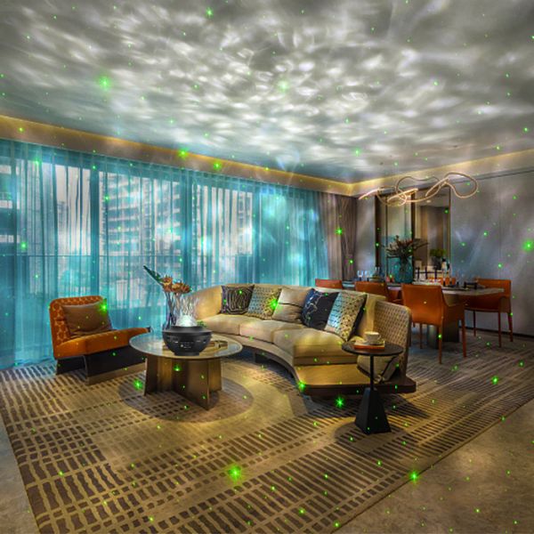 Bluetooth Galaxy Ocean Wave Star Projector Light 5V 3W Multicolor