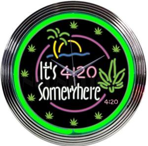 China Tower Shape Rohs Neon Light Clocks 60HZ Home Neon Clock on sale