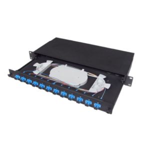 Wholesale 19" fiber patch panel enclosure 12/24 Ports SC/LC/FC/ST from china suppliers