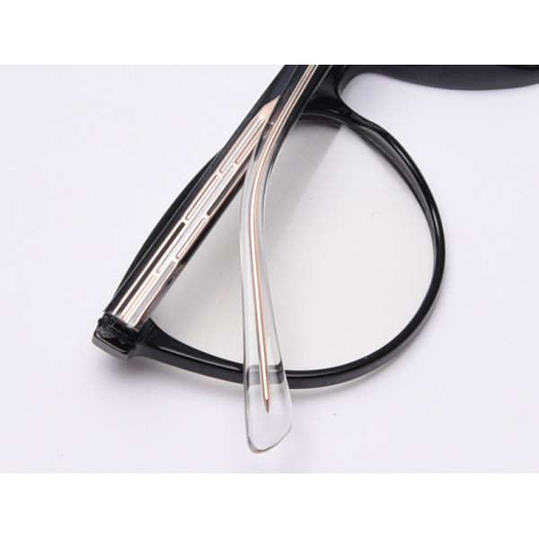 BSCI Round Optical Eyeglasses TR90 Frames Glasses Plain Lens