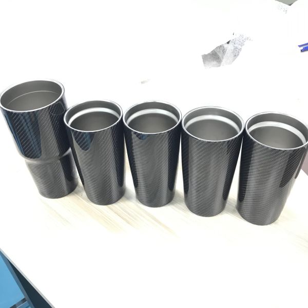 Custom Gorgeous Carbon Fiber Stainless Steel Water Cup for Vehicle Use