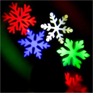 China Christmas Decoration Rotating Projection Led Lights Snowflake Spotlight, Christmas Led Projector Light Show Waterproof on sale