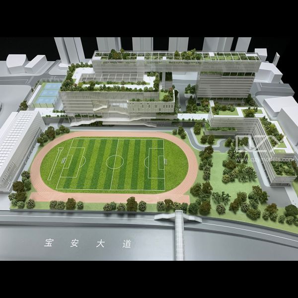 Scale Miniature Building Models Aedas 1:200 Baoan Education City Park