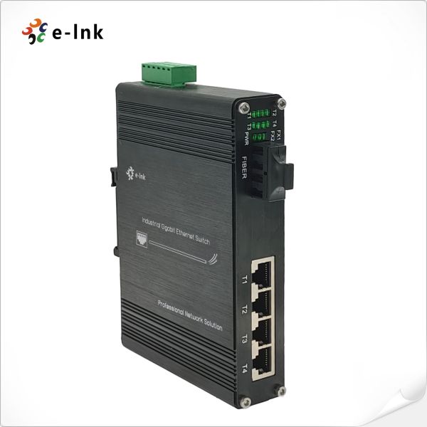 Industrial 4-Port 10/100/1000T 802.3bt PoE + 1-Port 100/1000BASE-X Ethernet Switch