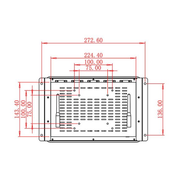 10.1-Inch Touch Embedded Screen for Kiosks, Medical Terminals, Industrial Equipment, and Payment Machines