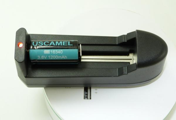 Quality Flashlight Rechargeable Lithium Batteries And Charger 4.2V300mA Output Voltage for sale