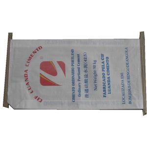 Wholesale Strong Block Bottom PP Valve Bag For Rice / Fertilizer / Feed Packaging 50kg from china suppliers