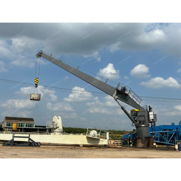 15T 20M Hydraulic Marine Crane Explosion Proof Offshore Oil Platform Crane