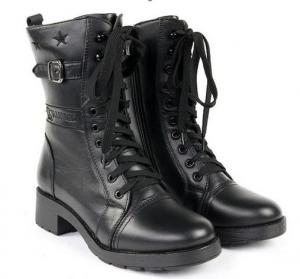 China Hot sale leather women fashion boots on sale
