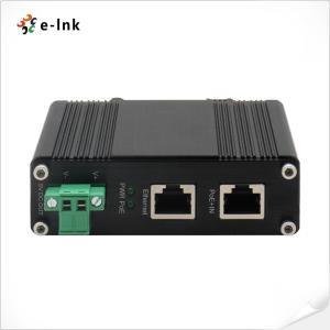 China PoE Splitter 10/100/1000M Gigabit 802.3at Din Rail Industrial Power Ethernet Splitter 5V DC 20W on sale
