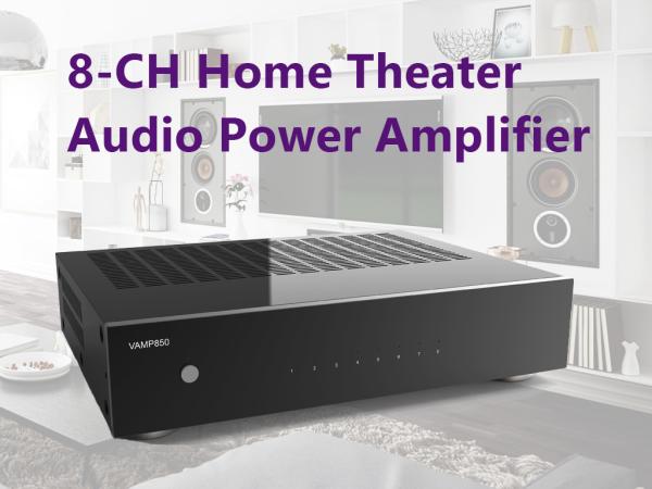 Quality 8-Channel Stereo Power Amplifier - 800 Watts Maximum Power Output Multi-Zone Audio Source Mixer Receiver for sale
