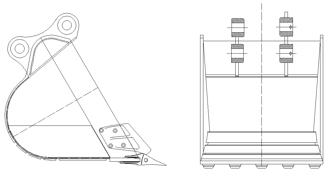 Hydraulic Clamshell Bucket For Excavator Kinshofer Clamshell Bucket