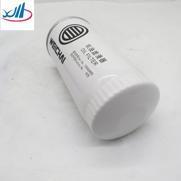 Iron Oil Filter Element Weichai Engine Parts 100424655