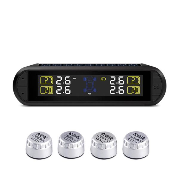 New Solar TPMS Sensor Tyre Pressure Monitoring System with internal and external sensor for cars