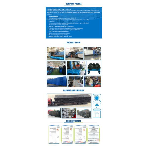 Medium Duty food containers 1200x1000 box pallet collapsible Plastic Pallet Box