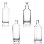 China CROWN CAP Sealing 200ml Clear Round Glass Bottles for Carbonated Drinks in Bulk for sale