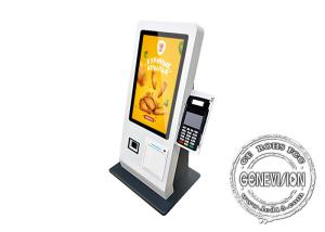 China 15.6 Inch Touch Screen Monitor Android PC Kiosk Printer All In One Touch Pc Shopping Mall Hotel Kiosk Payment Kiosk on sale