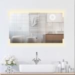 LED Ambient Light - Equipped Rectangular Bathroom Mirror: Creating an Exquisite