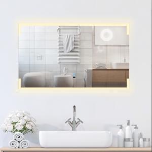 Wholesale LED Ambient Light - Equipped Rectangular Bathroom Mirror: Creating an Exquisite Bathroom from china suppliers