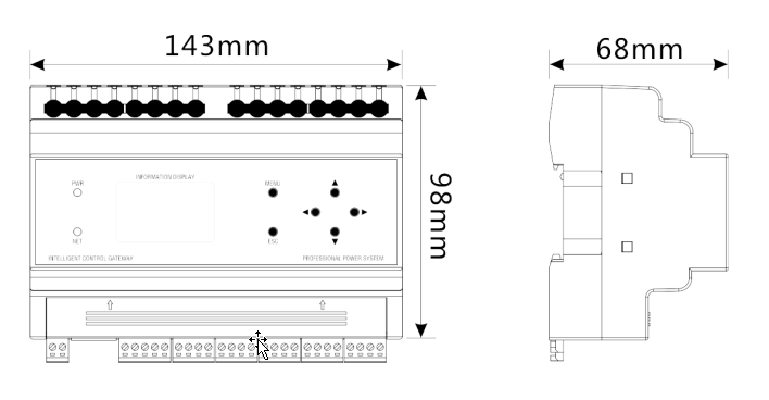 For Smart Home Lighting System DIN Rail AV controller  Intelligent Control Processor