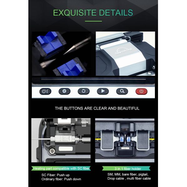 AI20 AI30 AI10 FTTH Fusion Splicer FTTH Optical Fiber Welder Fiber Optic Splicing Machine