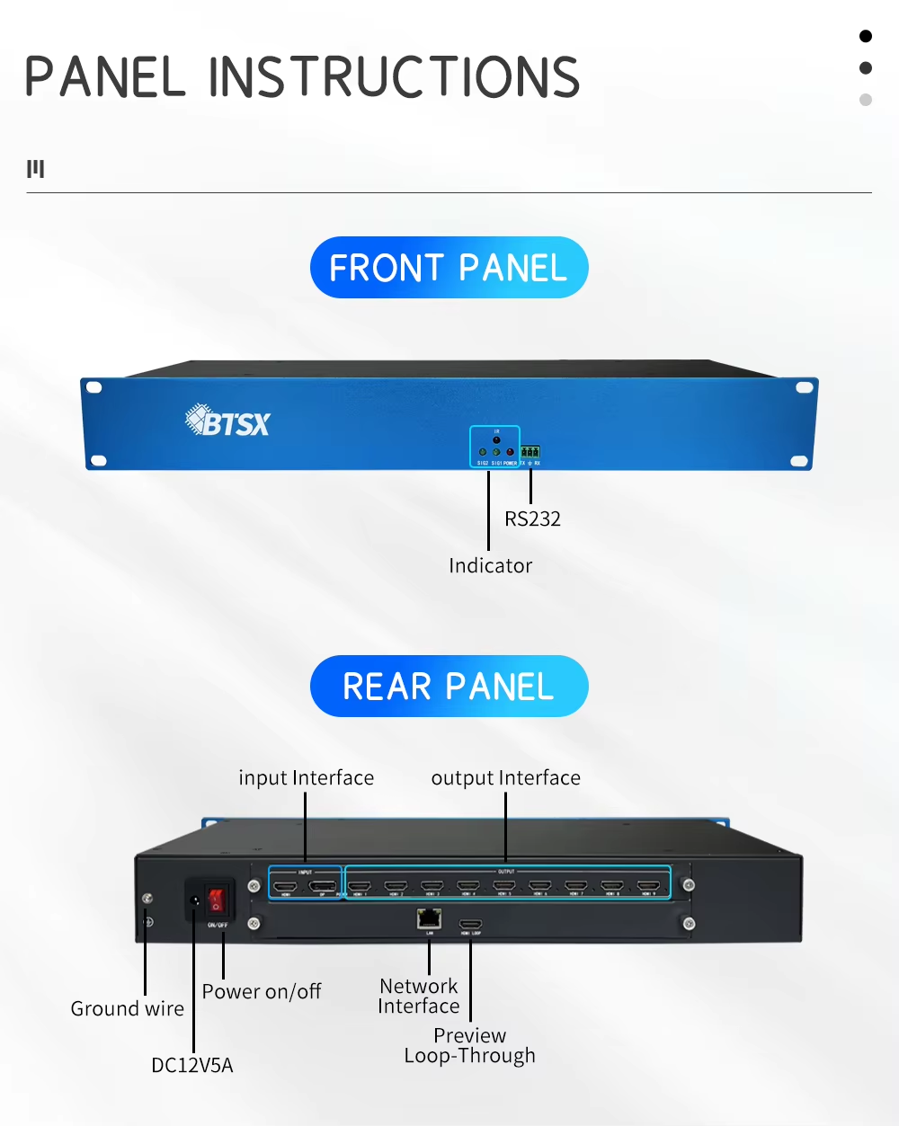 4K60 64 Opening Windows Multi Screen Decoder RTSP Stream HEVC Decoding HDMI Decoder 9 Screen Splitting Video Wall Processor