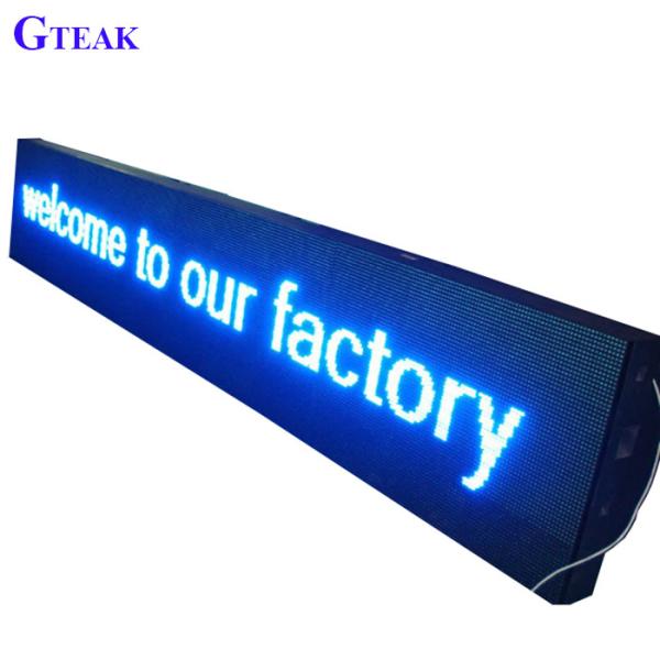 Quality customized size pannello panel sign led scrolling message  illuminated sign for car for sale