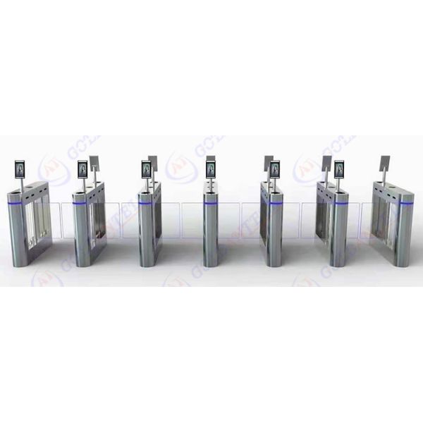 RS485 Airport Turnstile Automatic Entrance Turnstiles With Face Recognition