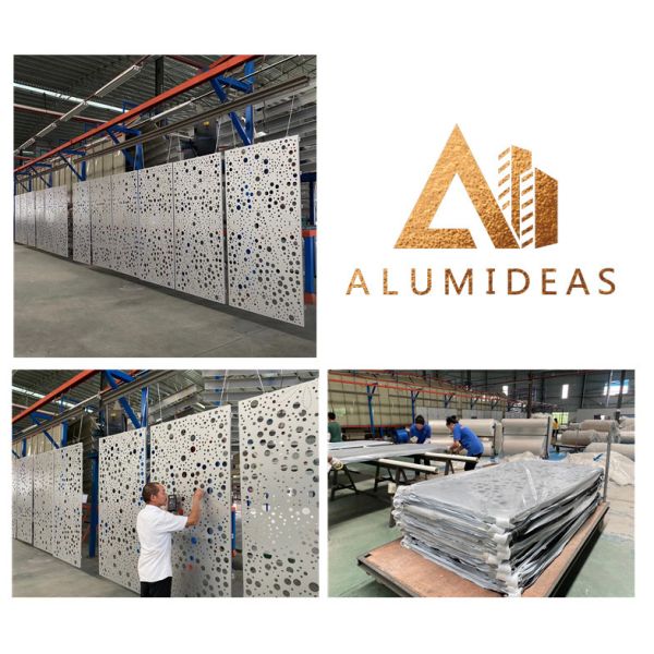 Aluminum triangle facade design