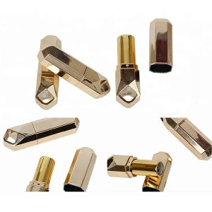 Cosmetic Packaging Lipstick Gold Tube , Custom Made Empty Lipstick Containers