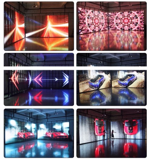 5000cd/ M2 Transparent Glass LED Screen Panel 1/ 11 Scan P5.6 LED Mesh Curtain