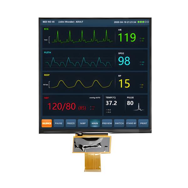 Quality 7.6-Inch IPS Square TFT LCD Display - 1000 Nits Brightness, 800x800 Resolution, MIPI Interface for sale