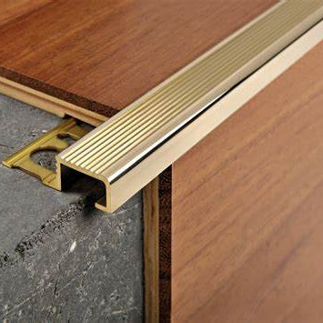 Brass Metal Transition Strip Brass Tile Trim 10mm Mirror Polished