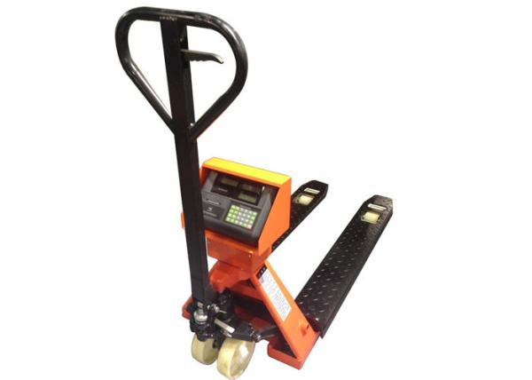 Quality LCD Pallet Jack With Weight Scale , 3000KG Hand Operated Pallet Truck for sale